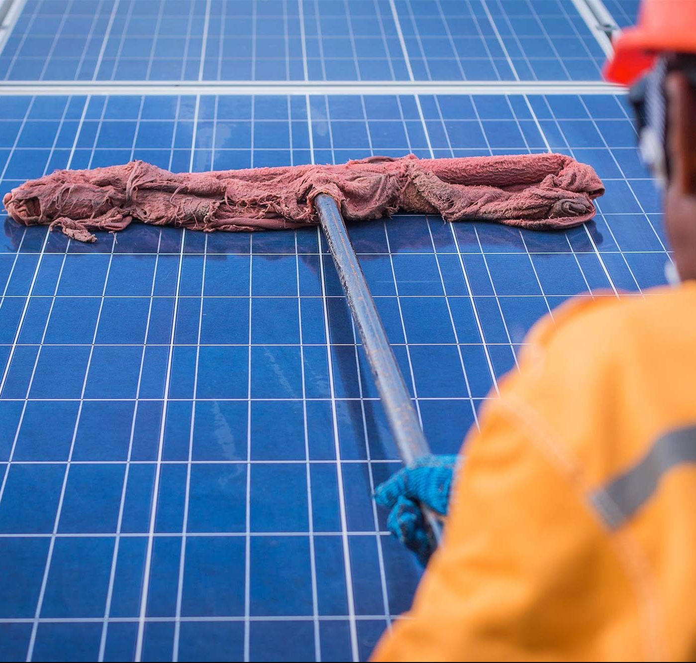 solar panel cleaning